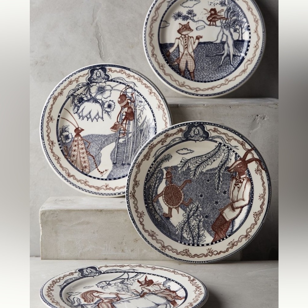 ISO: Anthropologie Gien Les Fables Plates (do not buy)